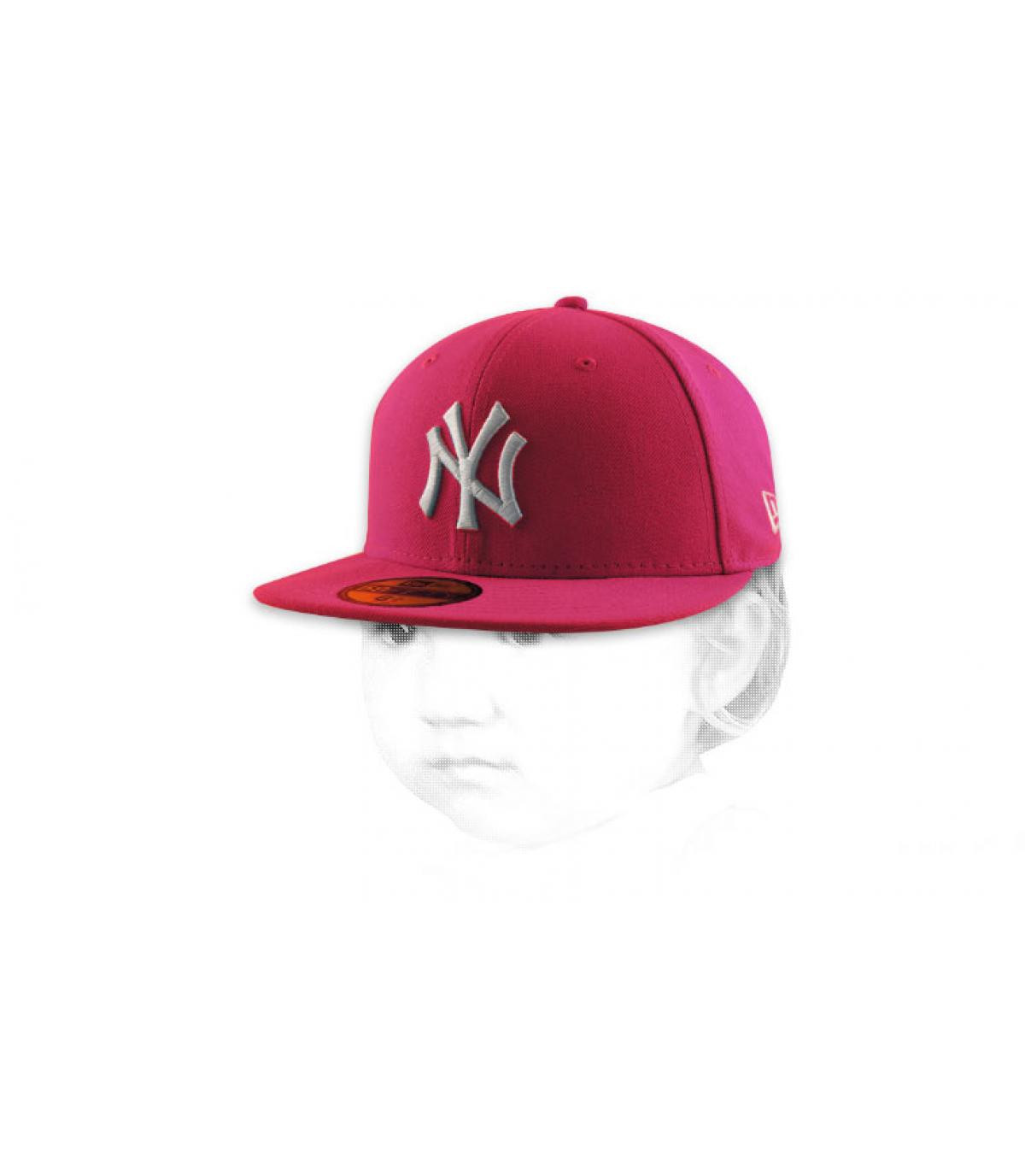 New Era Snapback bambino rosa bianco New Era Snapback bambino rosa bianco